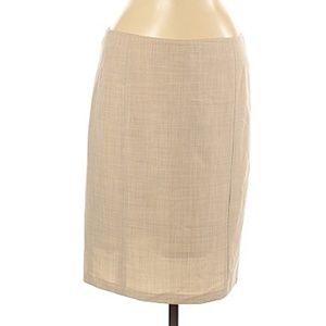Rebecca Taylor beige knee length skirt